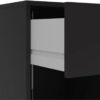 3-Pc Scandinavian Design Engineered Wood Bedroom Furniture Set with 3-Drawer Chest & 6-Drawer Double Dresser & 1-Drawer Nightstand, Pewter Plastic...