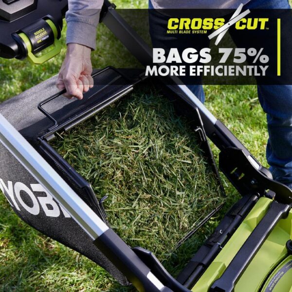Ryobi 40V HP Brushless 21-in Self-Propelled AWD Lawn Mower Whisper Series Includes (2) 6.0Ah Batteries and Charger