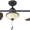 Harbor Breeze Twin Breeze II 74" Outdoor Ceiling Fan, Bronze