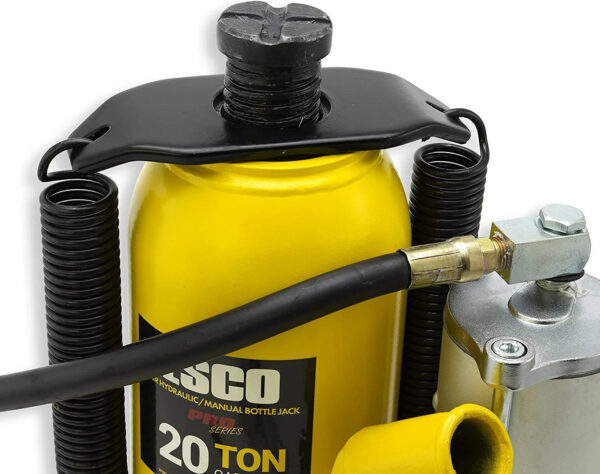 ESCO 30 Ton Pro Series Air Hydraulic Bottle Jack Heavy Duty Lifting for Automotive and Industrial Use