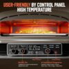 BIG HORN 14" Electric Pizza Oven, Countertop, Stainless Steel
