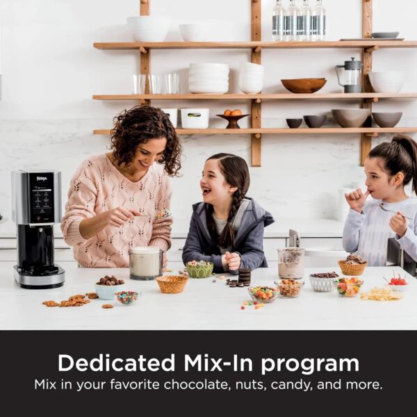 Ninja NC301 CREAMi Ice Cream Maker, for Gelato, Mix-ins, Milkshakes, Sorbet, Smoothie Bowls & More, 7 One-Touch Programs, with (2) Pint Containers...