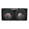 MTX TNE212D 12" 1200W Dual Loaded Subwoofer Box + 1500W Amplifier + Capacitor