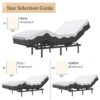 Adjustable Bed Frame -Wireless Remote -Memory Function -Adjustable Bed Base -Head and Foot Lift Incline -Zero Gravity -Quiet Motorfor Lying Down,...