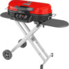 RoadTrip Portable Stand-Up Propane Grill with 3 Adjustable Burners & Instastart Ignition, 20,000 BTUs of Power for Outdoor Cooking