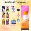 80" P1.86 Flexible Spliceable LED Poster Display USB Plug-and-Play, Mobile & PC Remote Control, Digital Signage Advertising Screen (Silver, 1-Pack)