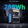 Anker Solar Generator SOLIX C300 with 60W Solar Panel, 288Wh Portable Power Station, 300W (600W Surge), LiFePO4 Battery, 140W Two-Way Fast...