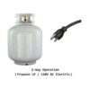 9.4 Cu ft 64 in*H Propane Refrigerator AC 110V Freezer Large Capacity Frigde Camper Motorhome