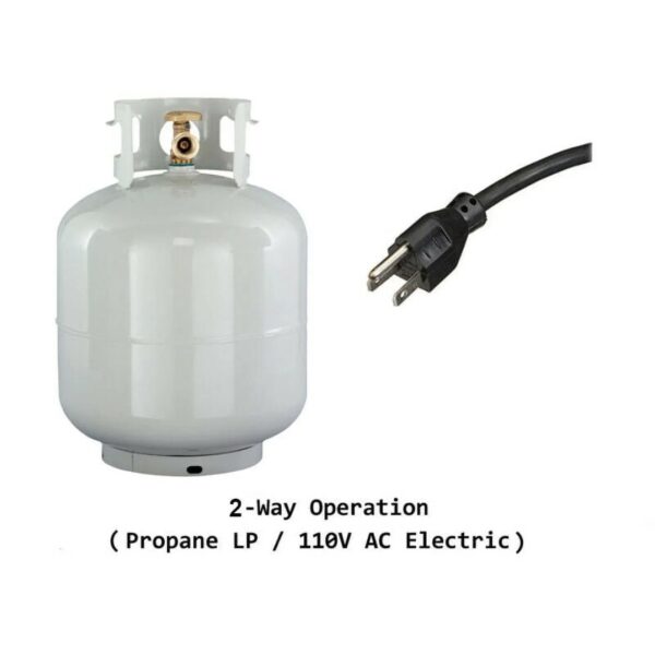 9.4 Cu ft 64 in*H Propane Refrigerator AC 110V Freezer Large Capacity Frigde Camper Motorhome