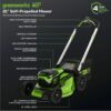 60V 21 Cordless (Self-Propelled) Lawn Mower , 2 x 4.0Ah Batteries and Dual Port Rapid Charger
