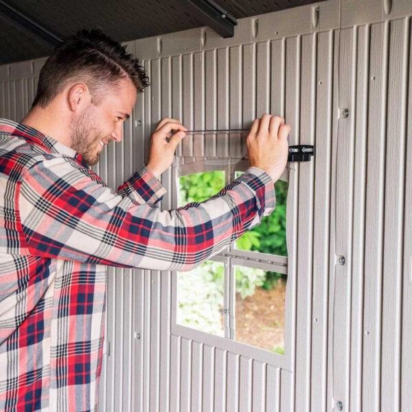 8 ft. W x 12.5 ft. D Plastic Storage Shed