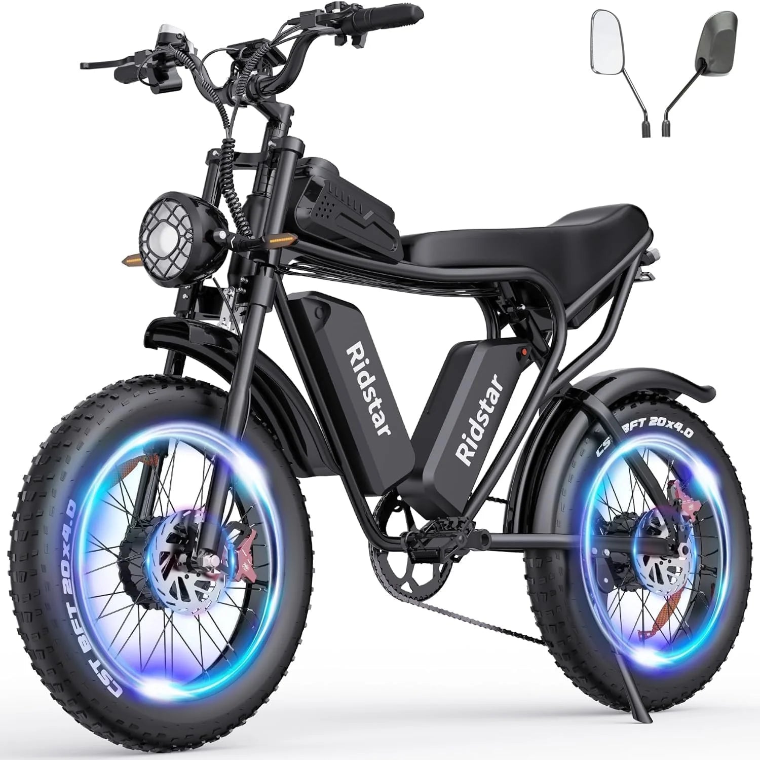 07bf4cf2a31f7bc6832342b100c7d2b178aa628b20298bb1eb88c182bb6f0adb Electric Bike Q20, 2000W, 52V, 30-180 Miles All-Terrain Fat Tire E-Bike for Adults