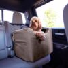Dog Car Seat: Lookout I Dog Booster Car Seat for Dogs Small 5-15 lbs, Size: Small, Fabric: Black Diamond, Pet Car Seat to Alleviate Car Sickness...