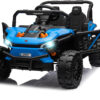 12-volt UTV scooter electric children's play vehicle, single-seat, equipped with a parent remote control, hinged doors, LED lights and Bluetooth...