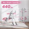 Ab Workout Equipment, Adjustable Ab Trainer Machine for Abs Workout at Home Gym, Foldable, Knee Protection, Abdominal Trainer for Stomach Workout