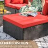 Devoko 5 Pieces Patio Furniture Sets All Weather Outdoor Sectional Patio Sofa Manual Weaving Wicker Rattan Patio Seating Sofas with Cushion and...