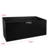 Extreme Max Dual Fuel Jug Holder Aluminum Design for Two 5 Gallon Jugs, Black Storage Organizer for Trailers & Garages
