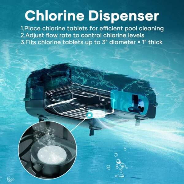 AIPER Surfer S2 Solar Pool Skimmer with APP Support, 24/7 Cleaning, Dual Charging Modes, Smart Obstacle Avoidance, Ideal for All Swimming Pool Types