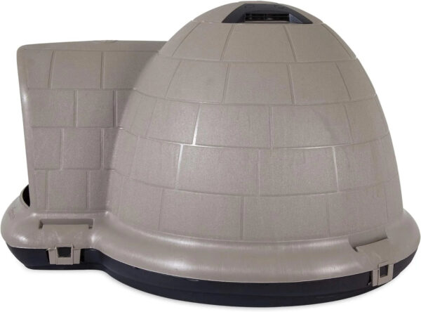 Petmate Indigo Dog House (Igloo Dog House, Made in USA with 90% Recycled Materials, All-Weather Protection Pet Shelter) for XL Dogs -90 to 125...