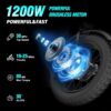 Electric Bike for Adults Ridstar, 1200W 30mph Moutain Bike,48V 15.6AH Battery E-Bike,20" Fat Tire Electric Motorcycle,Electric Bicycle 7 Speed...