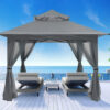 13x13 Gazebo Tent Outdoor Pop up Gazebo Canopy Shelter with Mosquito Netting