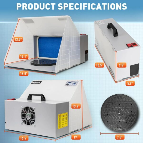 Autolock Spray Booth Kit with LED Lights & Filter System for Models, Crafts & More