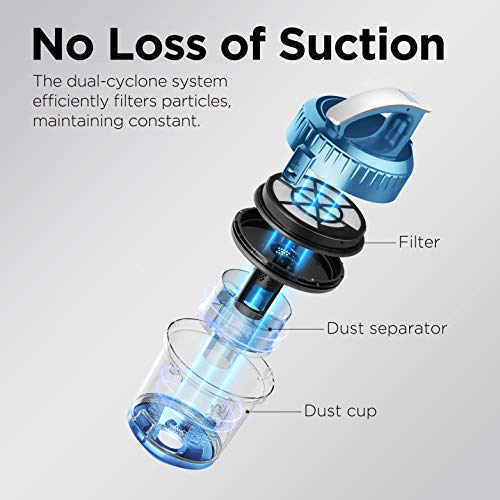 Eureka WhirlWind Bagless Canister Vacuum Cleaner, Lightweight Vac for Carpets