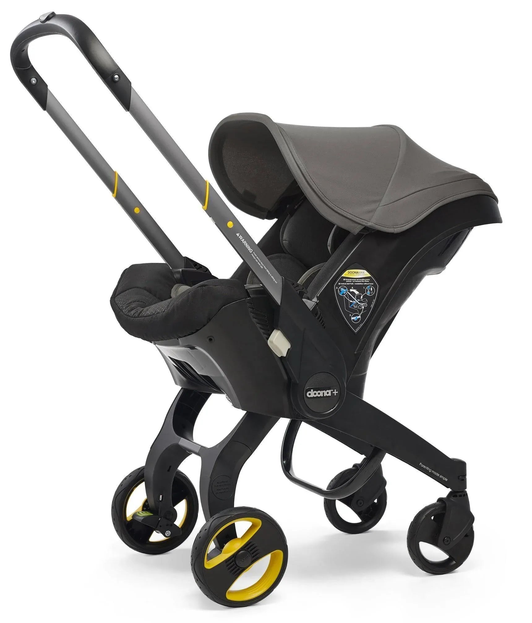 0f3c2863ad5165358a4edd6c0aaf5a422cd2f4fa333e09b7ab15d1f33c3c23c7-1 Doona Infant Car Seat u0026 Stroller - Grey Hound