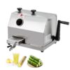 Manual Sugar Cane Juicer Machine, Sugar Cane Press with 3 Stainless Steel Drums and 2.4-inch Large Inlet, Sugarcane Juice Machine with 110LBS/H,...