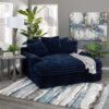 Nestle Chaise Lounge With Dual Cupholders And Charging Ports