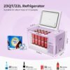 12 Volt Refrigerator 12V Car Fridge 23 Quart Portable Freezer Compressor Cooler 12/24V DC 110~240 Volt AC for Truck Van RV Camper SUV Travel...
