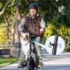 Electric Scooter with Large Basket, 550W Motor