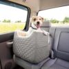 Dog Car Seat: Lookout I Dog Booster Car Seat for Dogs Small 5-15 lbs, Size: Small, Fabric: Black Diamond, Pet Car Seat to Alleviate Car Sickness...