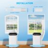 Portable Air Conditioner Cools Up to 700 Sq.Ft, 3-IN-1 Energy Efficient Portable AC Unit with Remote Control & Installation Kits for Large Room,...