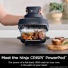 Ninja Crispi 4 in 1 Portable Glass Air Fryer Cooking System, 4QT & 6 Cup Glass Containers with Storage Lids, Easy Meals, Microwave, Freezer &...