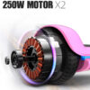 6.5 Inch Swift with Flashed Wheel Smart Self Balanceing Scooter with Music Speaker App-Enabled Hoverboard UL2272 Certificated