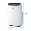 BLACK+DECKER 8,000 BTU Portable Air Conditioner up to 350 Sq.ft with Remote Control