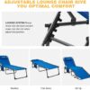 4-Fold Outdoor Folding Chaise Lounge Chair for Beach