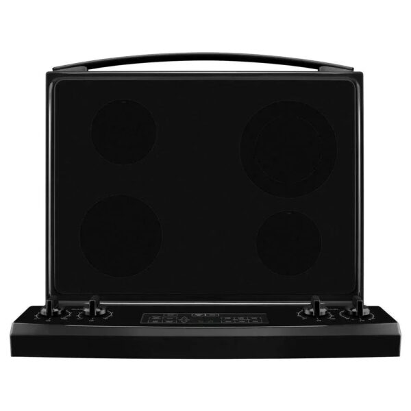 4.8 cu. ft. Electric Range in Stainless Steel Black
