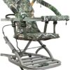 Summit Viper SD Climbing Treestand Lightweight Aluminum, Foam Padded Seat, 300 lbs Capacity, Includes Safety Harness