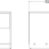 3-Pc Scandinavian Design Engineered Wood Bedroom Furniture Set with 3-Drawer Chest & 6-Drawer Double Dresser & 1-Drawer Nightstand, Pewter Plastic...
