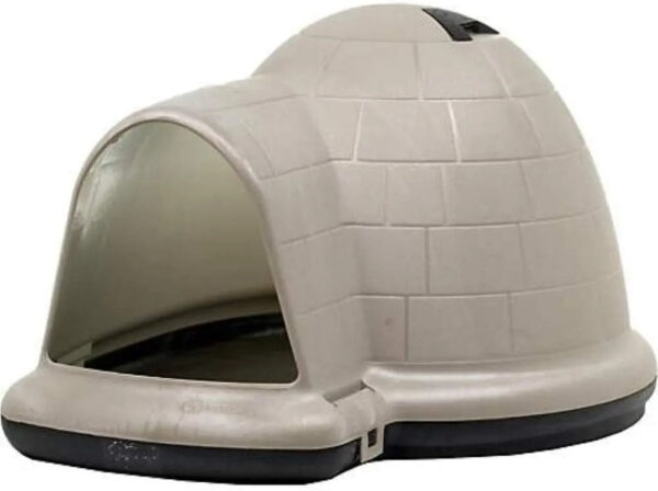 Petmate Indigo Dog House (Igloo Dog House, Made in USA with 90% Recycled Materials, All-Weather Protection Pet Shelter) for XL Dogs -90 to 125...