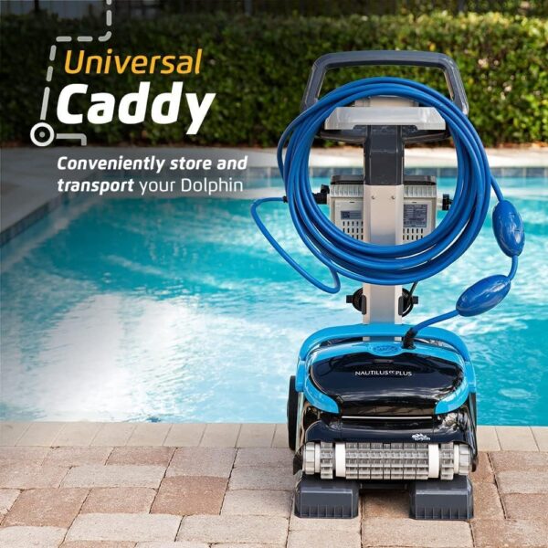 Dolphin Nautilus CC Plus Wi-Fi Automatic Robotic Pool Vacuum Cleaner, Always Cleaning, Never Charging, with Wall Climbing Scrubber Brush, Ideal...