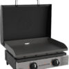 Blackstone 1666 22 Tabletop Griddle with Stainless Steel Faceplate, Powder Coated Steel, Black