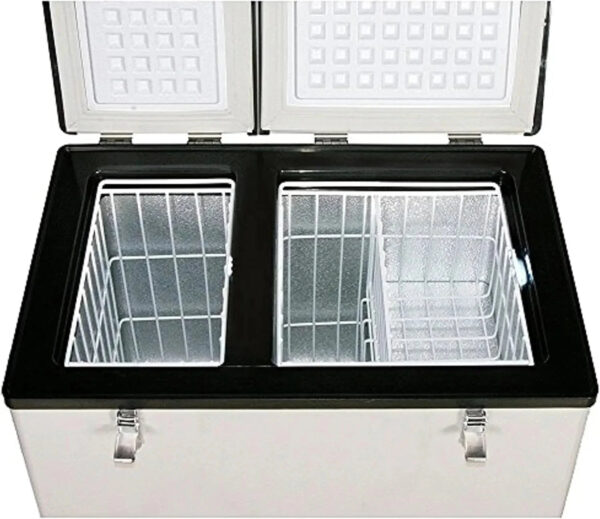 FM-65G 65 Quart Portable Refrigerator and Deep, AC 110V/ DC 12V, Real Chest Freezer for Car, Home, Camping, and RV with-8 F to 50 F Temperature...