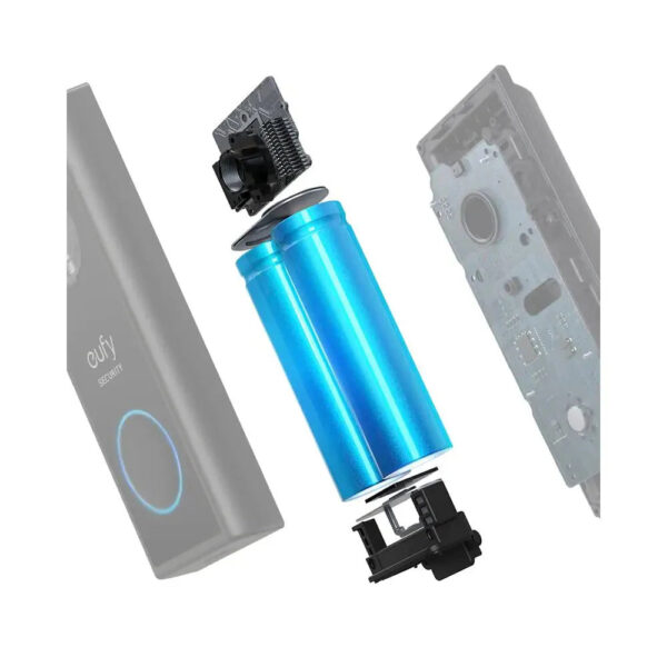 Security Video Doorbell 2K Wi-Fi Wireless Smart Video Camera with Chime Black