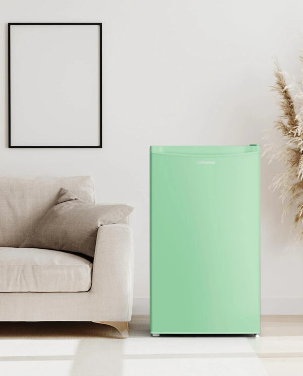 3.2 Cu.Ft Mini Fridge with Freezer Single Door Compact Refrigerator for Dorm, Bedroom, or Office Adjustable Thermostat, Black