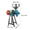 3000W Commercial Electric Corn Wheat Grain Mill Grinder