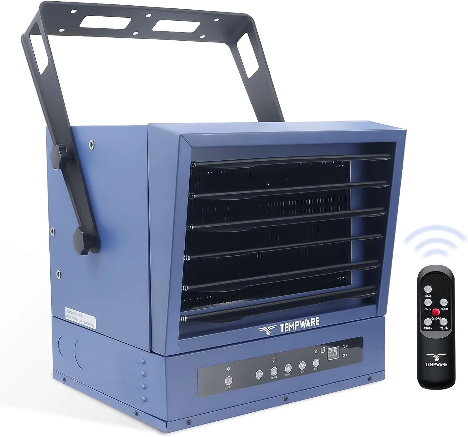 1ceae3fb0611fb89c02bae55ce5da61dbd1c2109ff6da76ce48ccc46f73a3894 Electric vehicle garage heater, 7500-watt digital display fan-driven ceiling-mounted work area heater, featuring full-function remote control,...