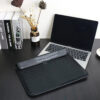 Black Faux Crocodile Laptop Sleeve Case